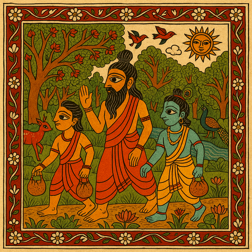 The Divine Footsteps through the Forests of Time