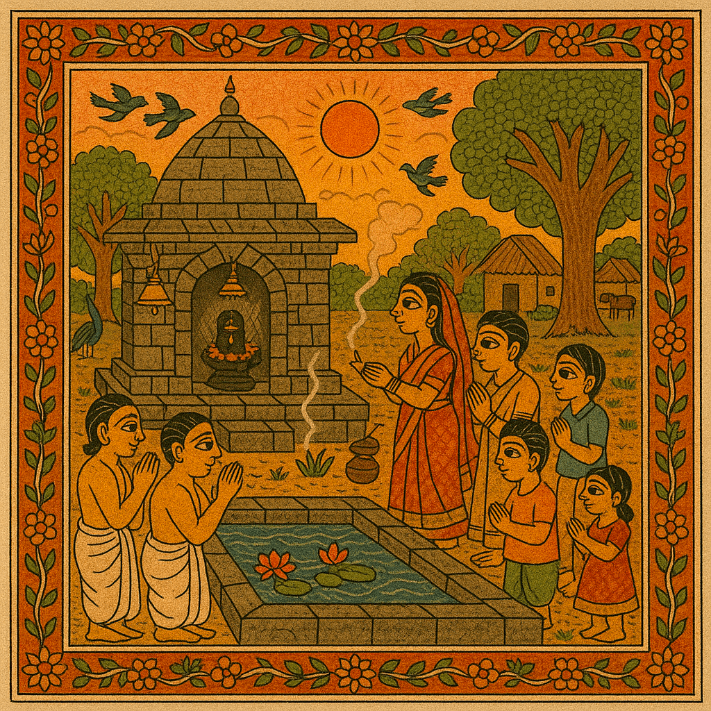 A Temple Rises Around the Divine Stone